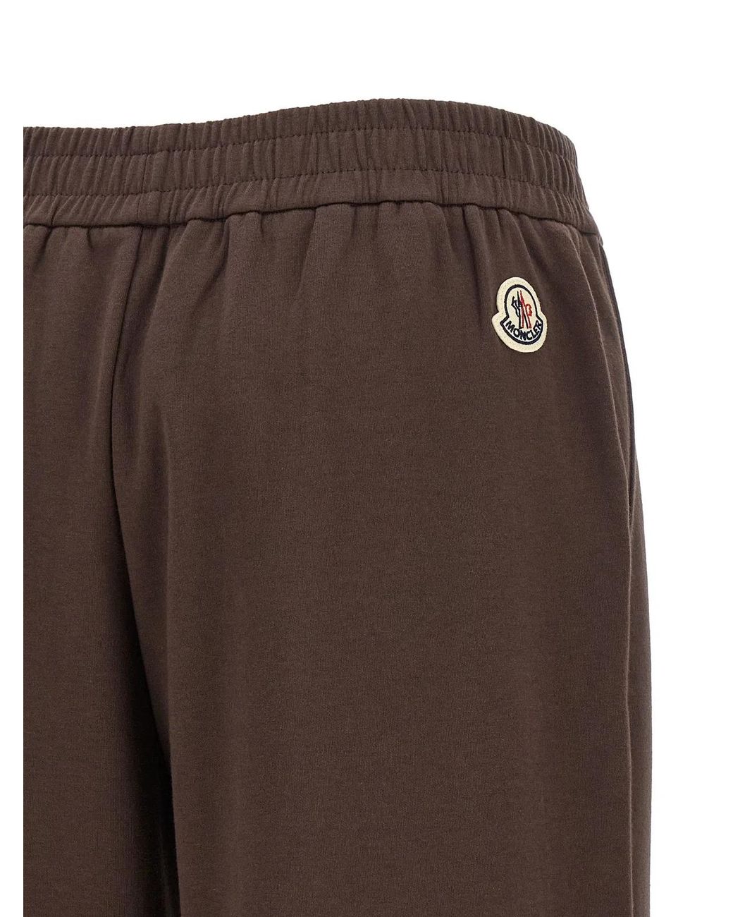 Moncler Brown Double Knit Joggers