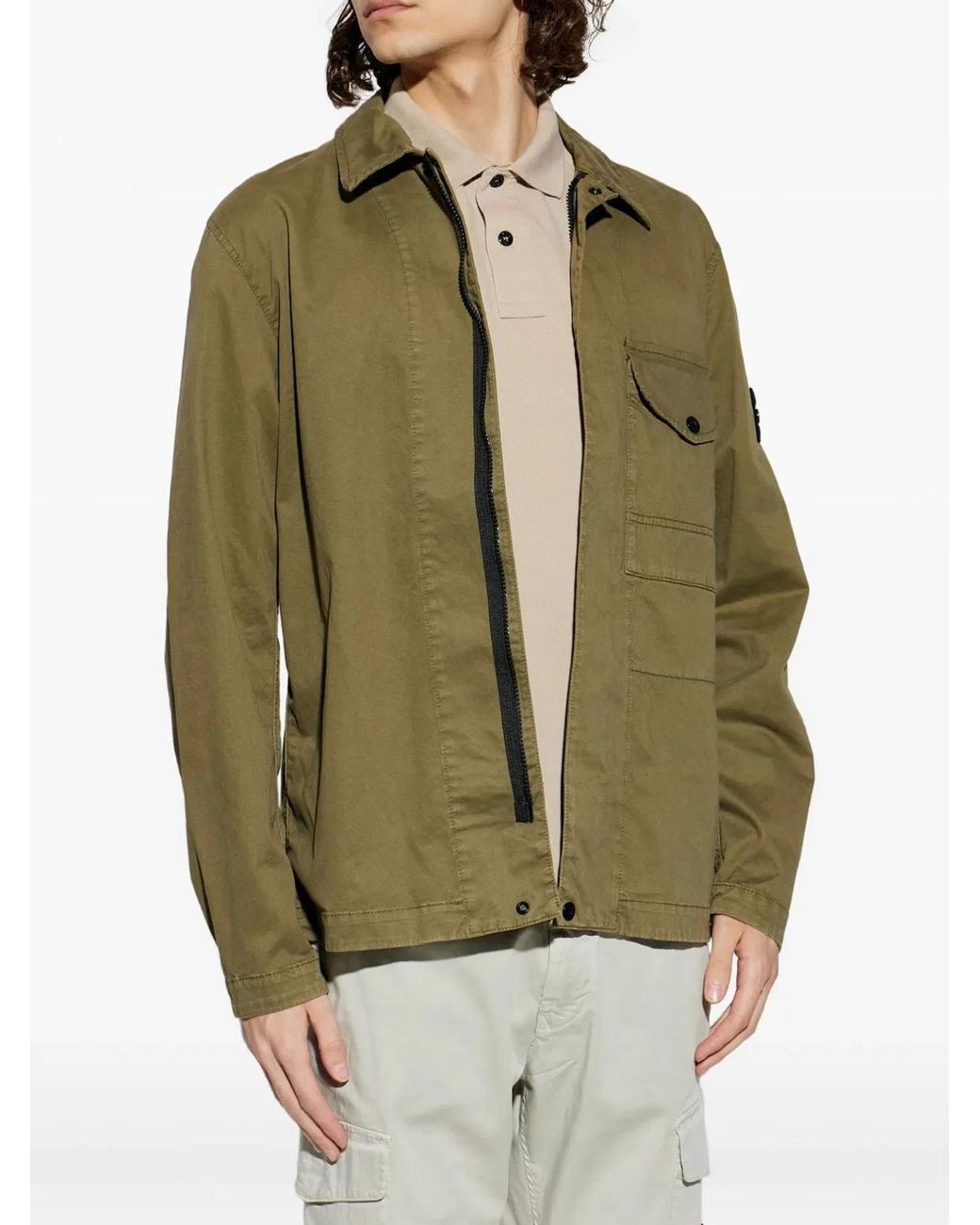 Stone Island Green Mini Shirt Collection for men