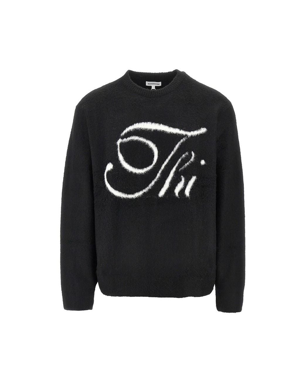 Thisisneverthat Black Thi Logo Sweater for men