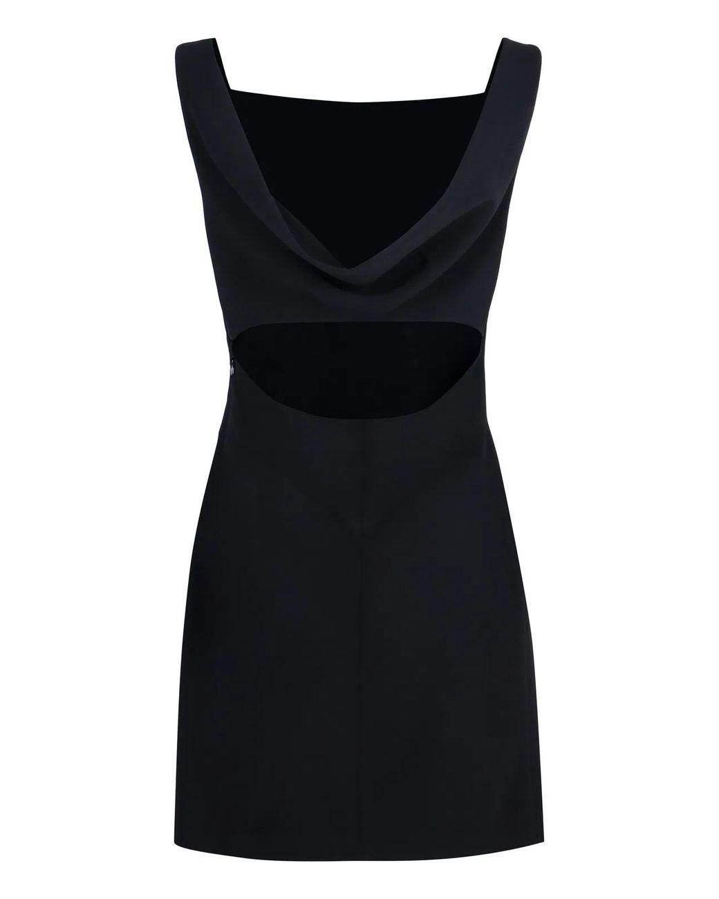 Givenchy Black Cowl-Back Crepe Minidress