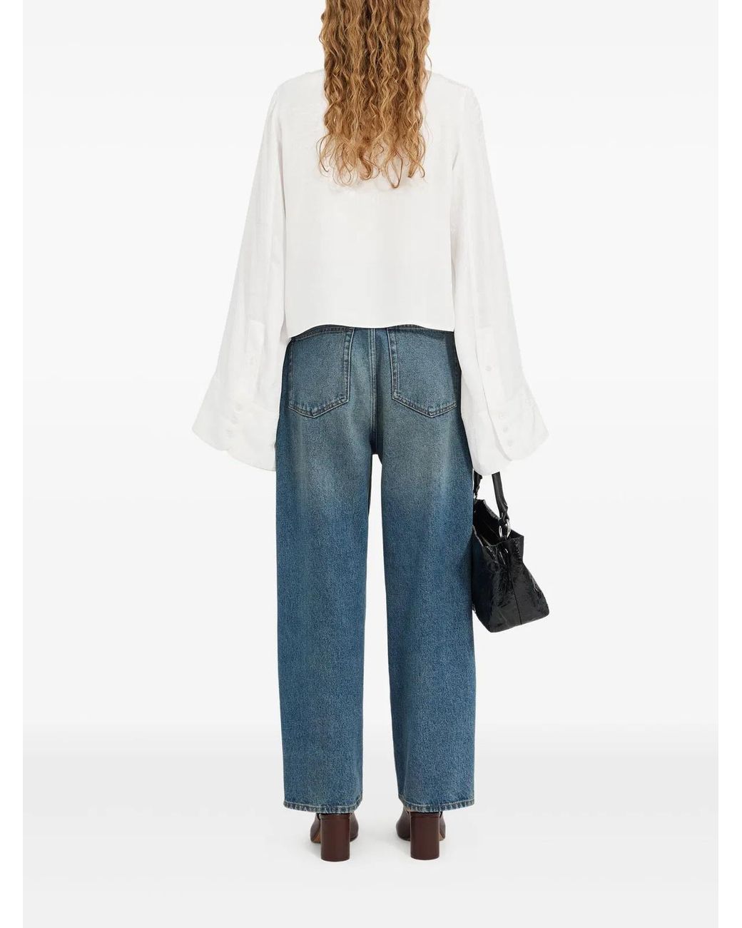 MM6 by Maison Margiela White Long-Sleeved Shirt