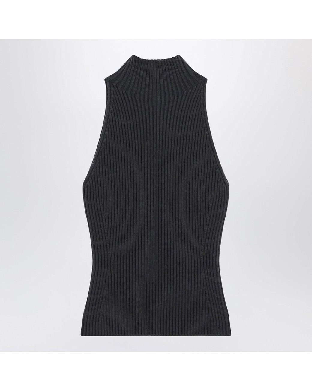 Alaïa Black Alaia Ribbed Top