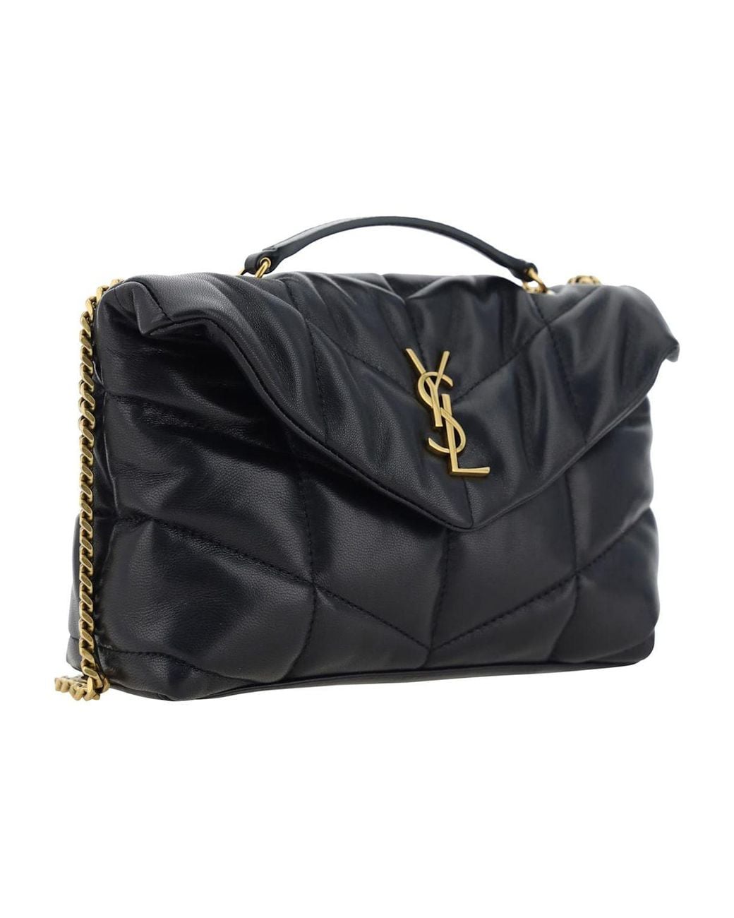 Saint Laurent Black Puffer Toy Shoulder Bag
