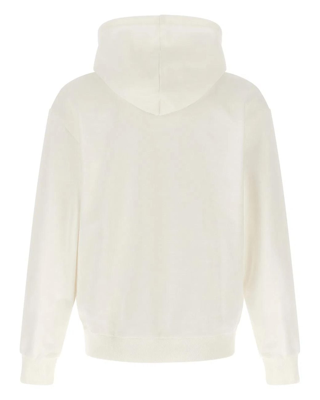 Lacoste White Logo Patch Hoodie for men