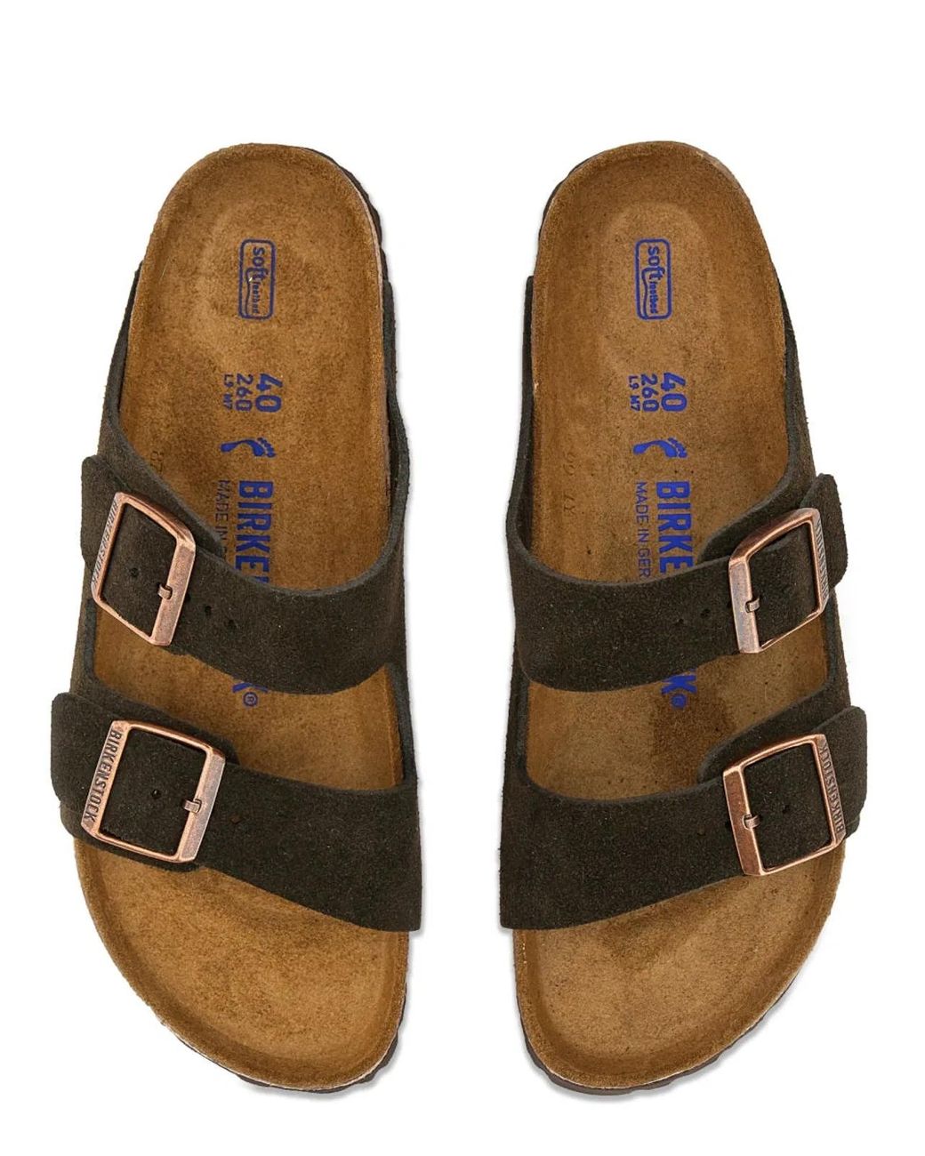 Birkenstock Black Arizona Suede Sandals for men
