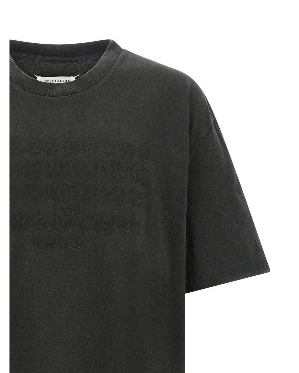 Maison Margiela Black Logo T-Shirt for men