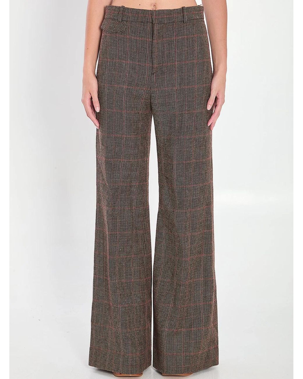 Chloé Brown Flared Trousers
