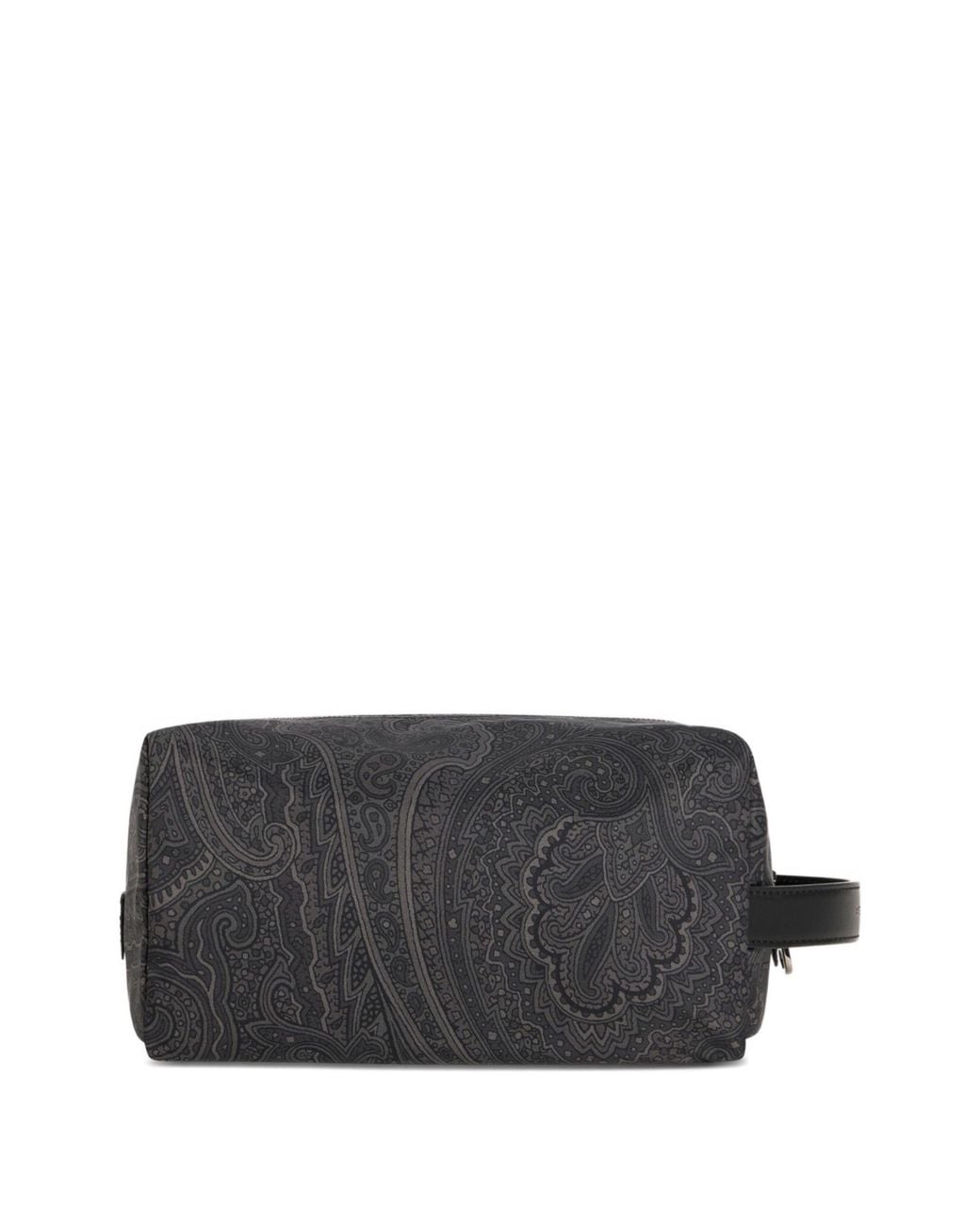 Etro Gray Medium Arnica Paisley-Print Wash Bag for men