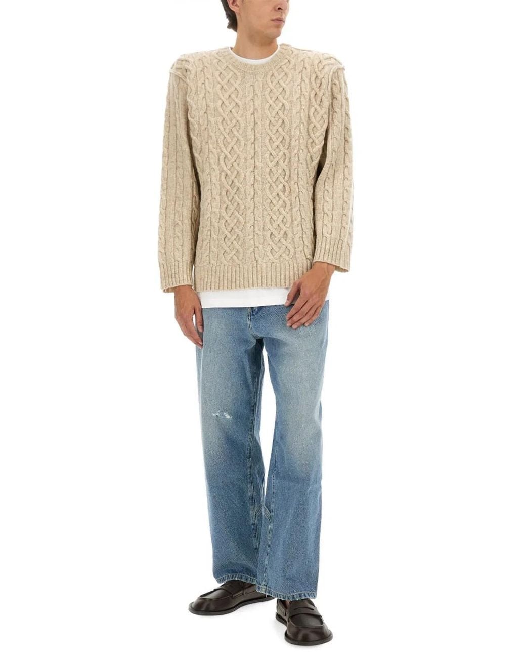 Moschino Couture Natural Sweaters for men