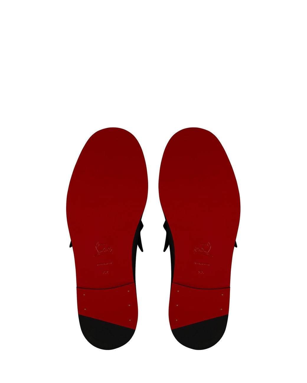 Christian Louboutin Black Plato Leather Loafers for men