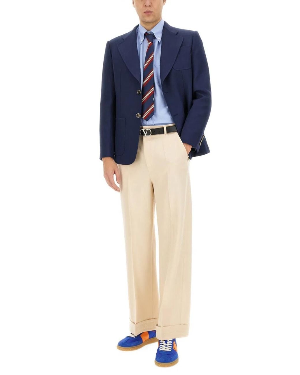 Valentino Natural Wool Pants for men