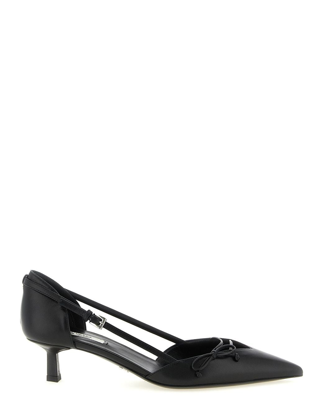 Prada Black Open Pumps