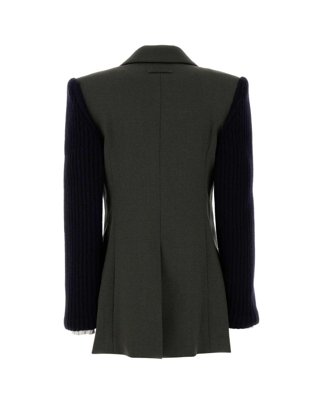 Jean Paul Gaultier Black Khaki Wool Blend Blazer