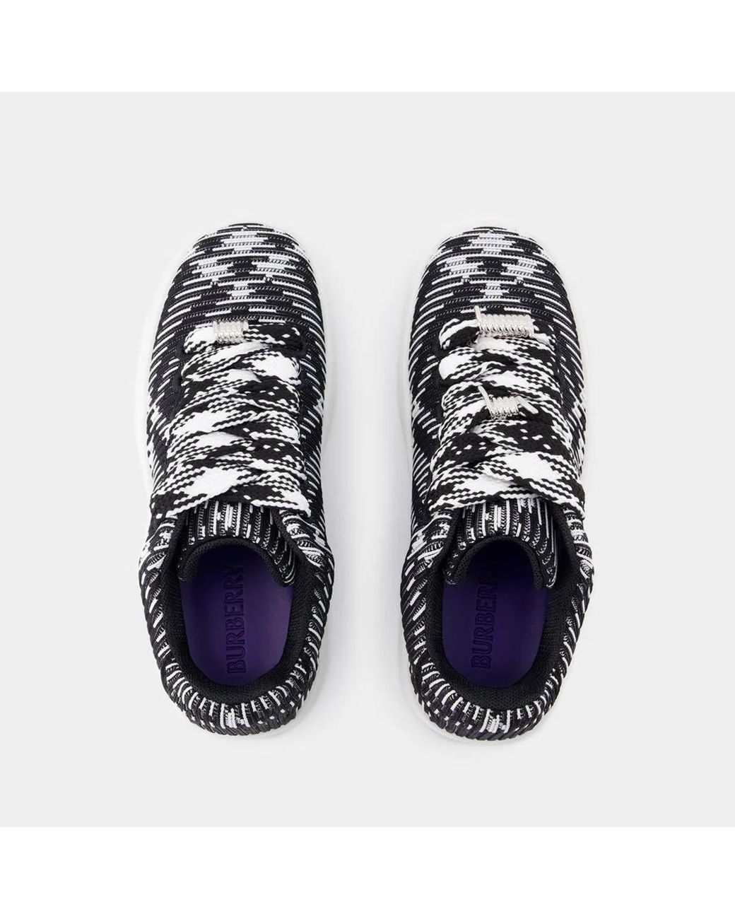 Burberry Black Lf Box Knit Sneakers