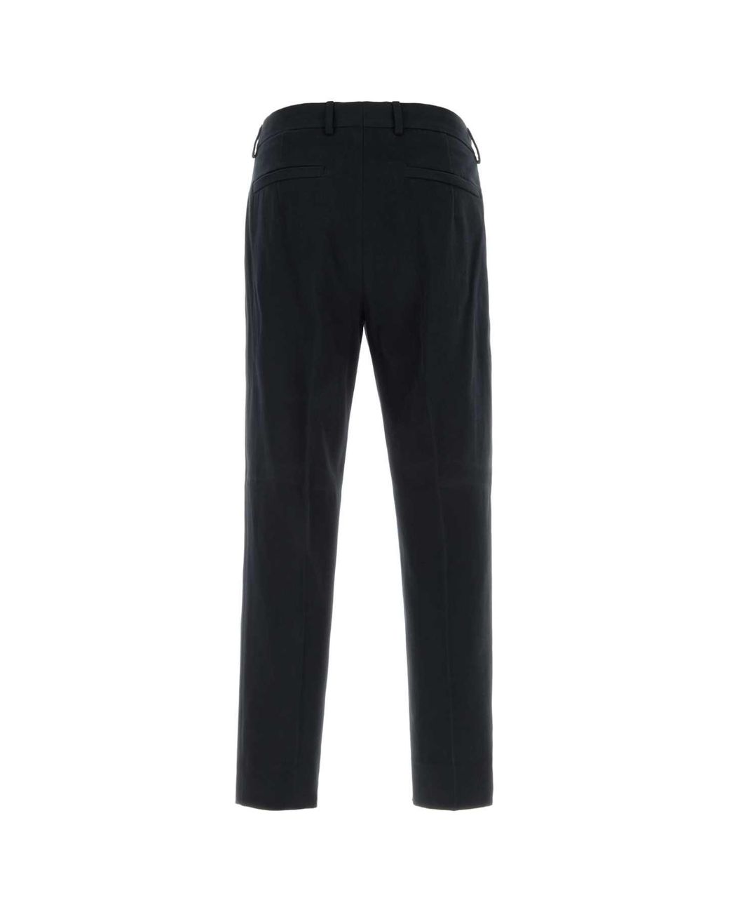 Zegna Black Cotton-Cashmere Blend Pants For for men