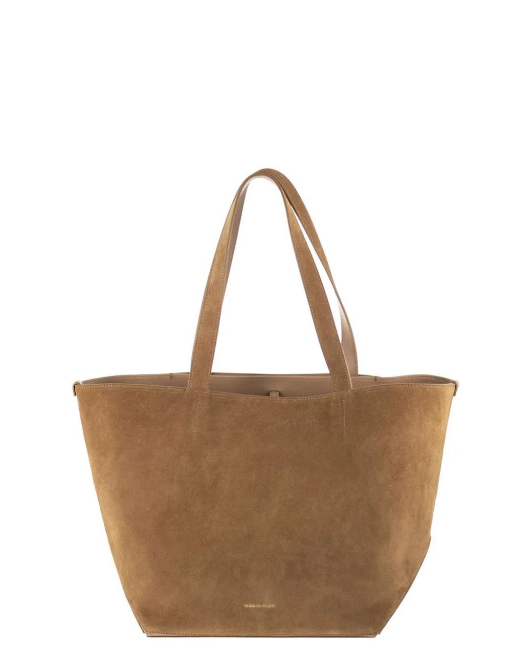 Fabiana Filippi Brown Medium Eclipse Suede Tote Bag