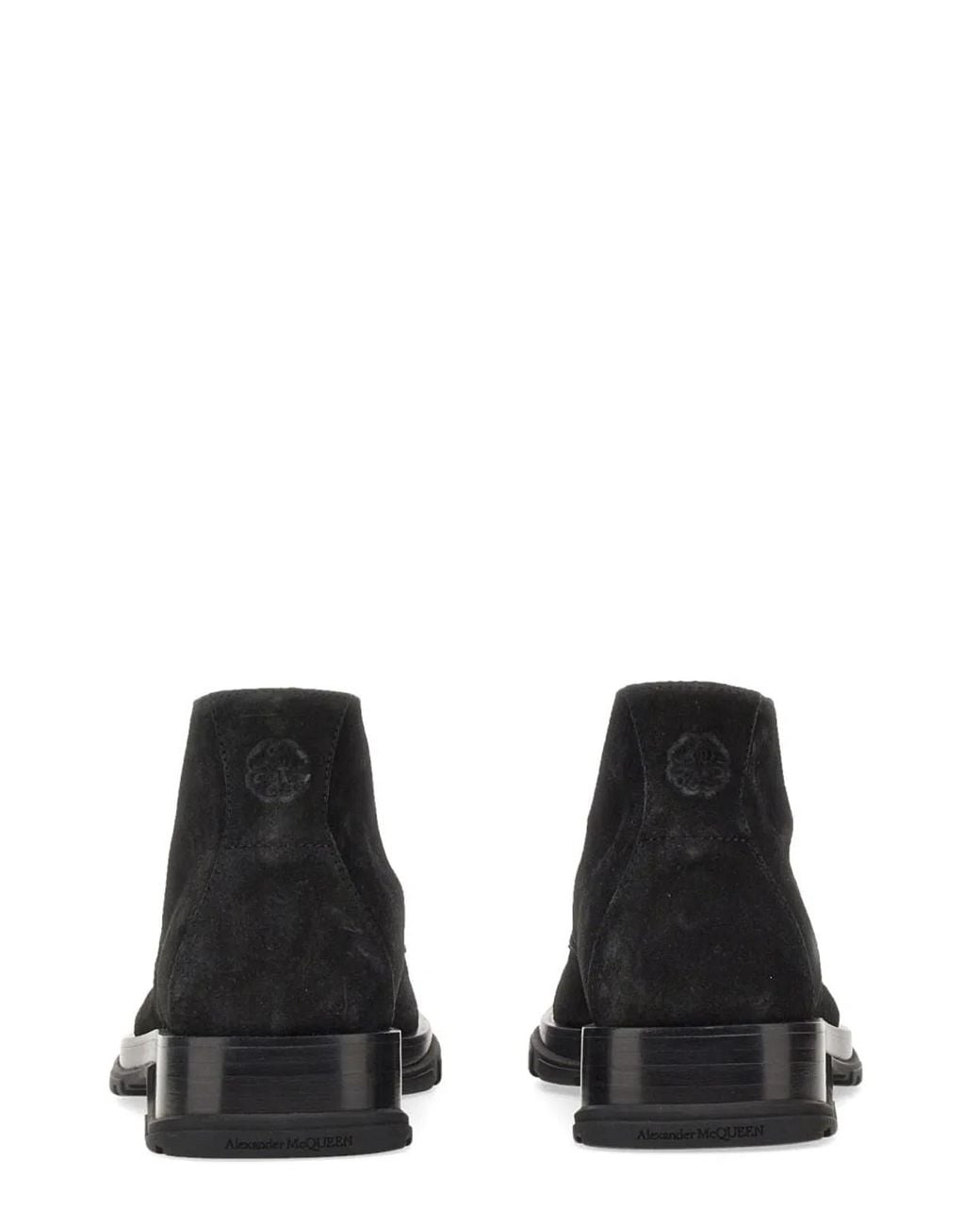 McQueen Black Suede Boot for men