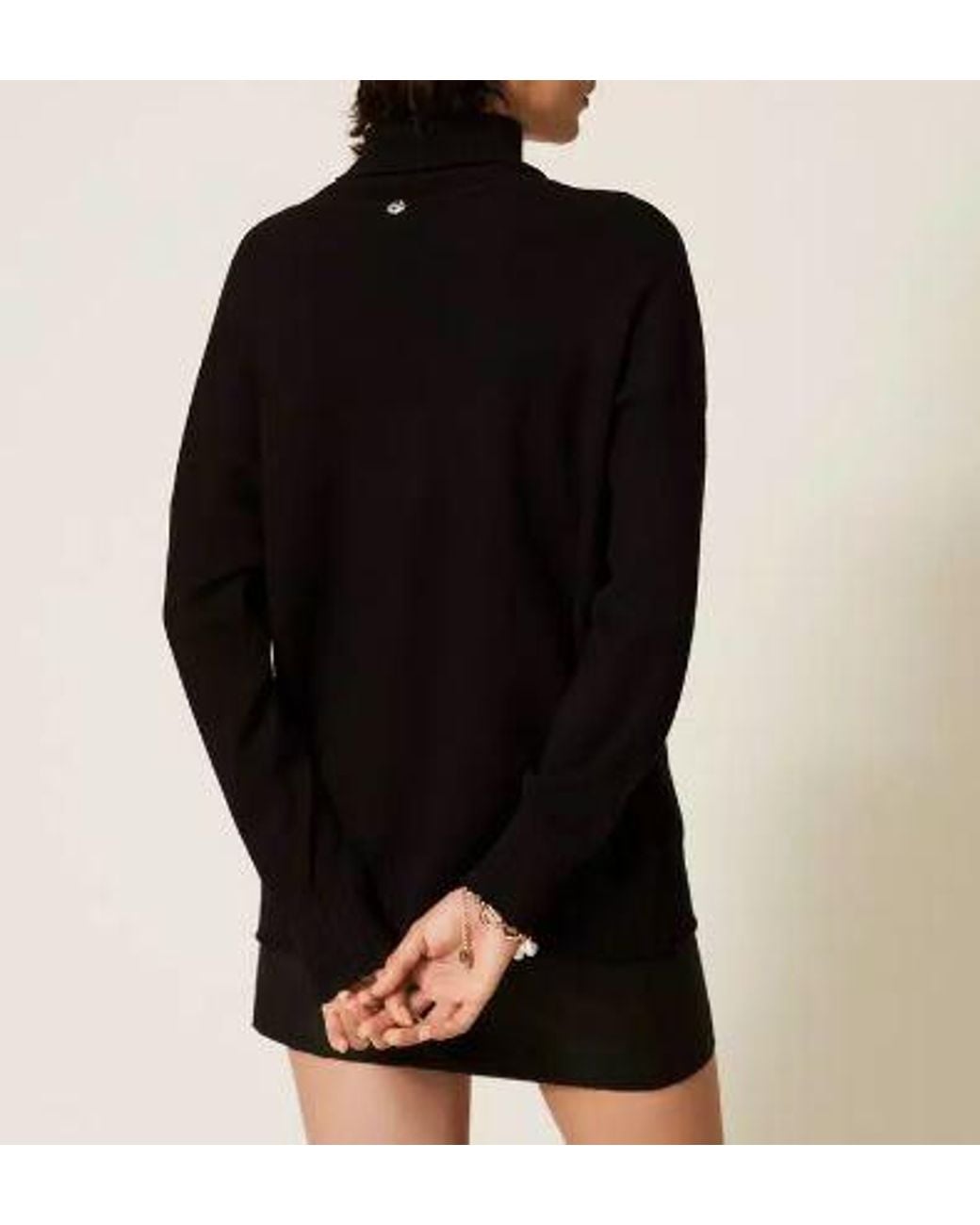 Twinset Black Twinset Actitude Viscose Sweater