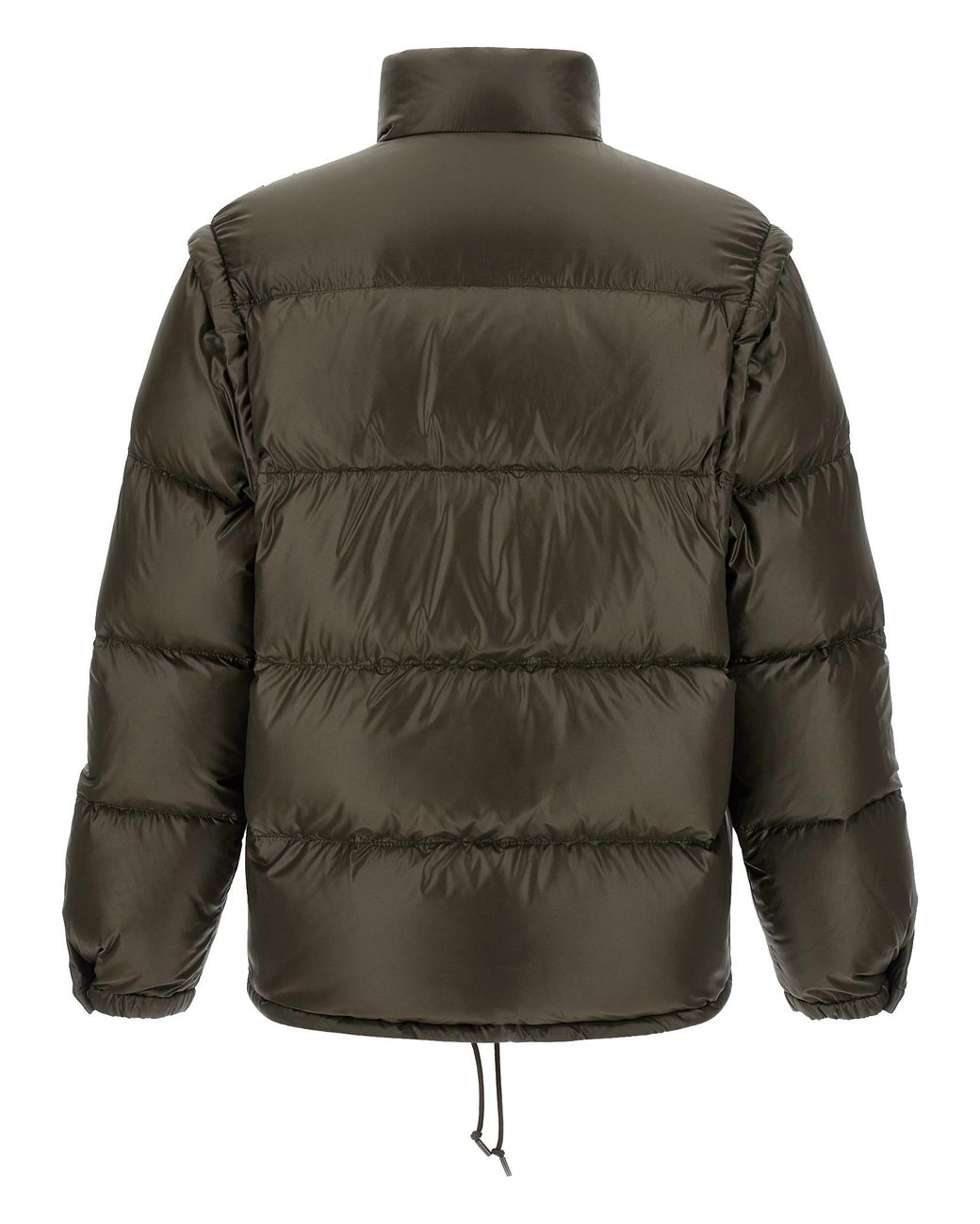 Prada Green Recycled Polyamide Full-Length Jacket for men
