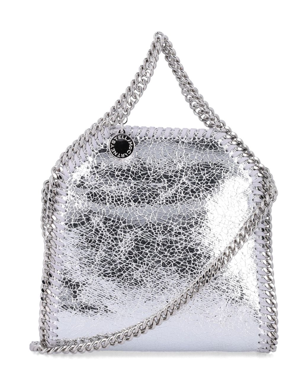 Stella McCartney Gray Metallic Falabella Handbag
