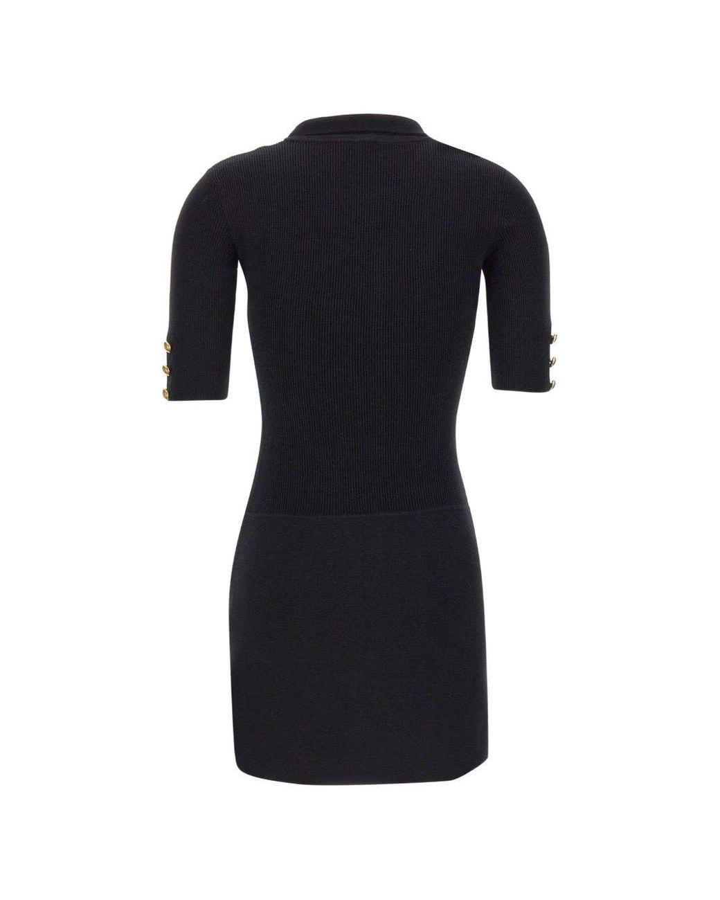 Elisabetta Franchi Black Embellished Mini Dress