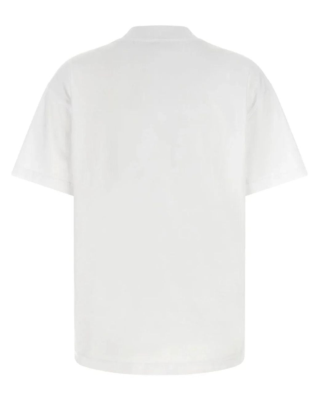 Off-White c/o Virgil Abloh White Relaxed Fit Cotton Tee With Oversized Logo