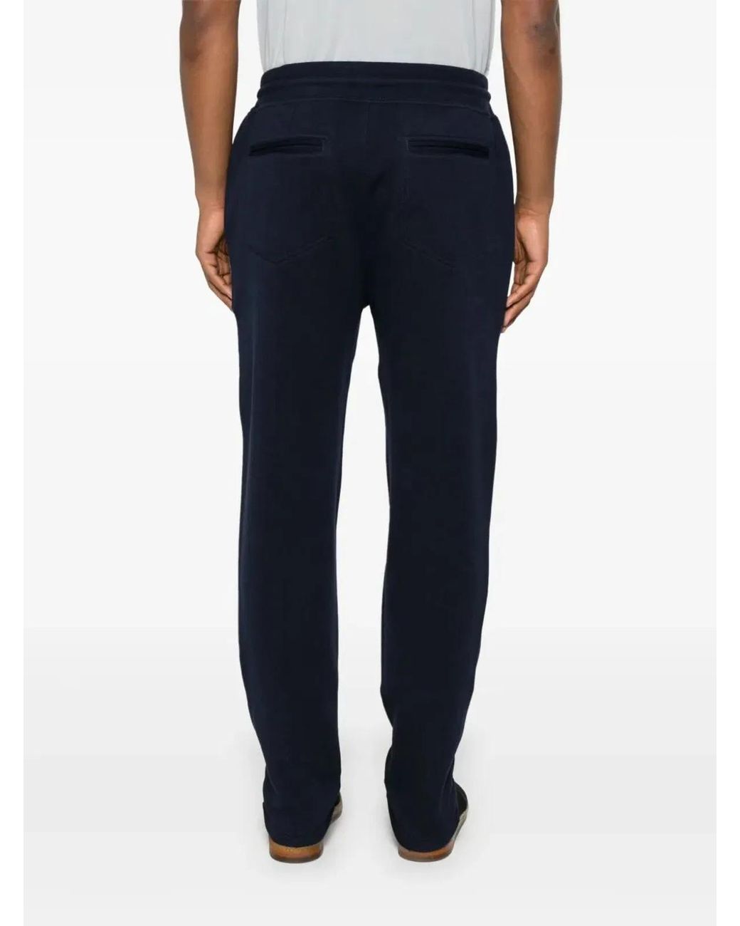 Brunello Cucinelli Blue Double Cloth Trousers