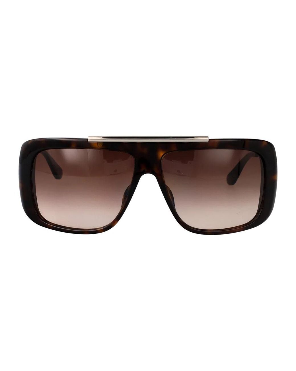 McQueen Brown Recycled Acetate Sunglasses