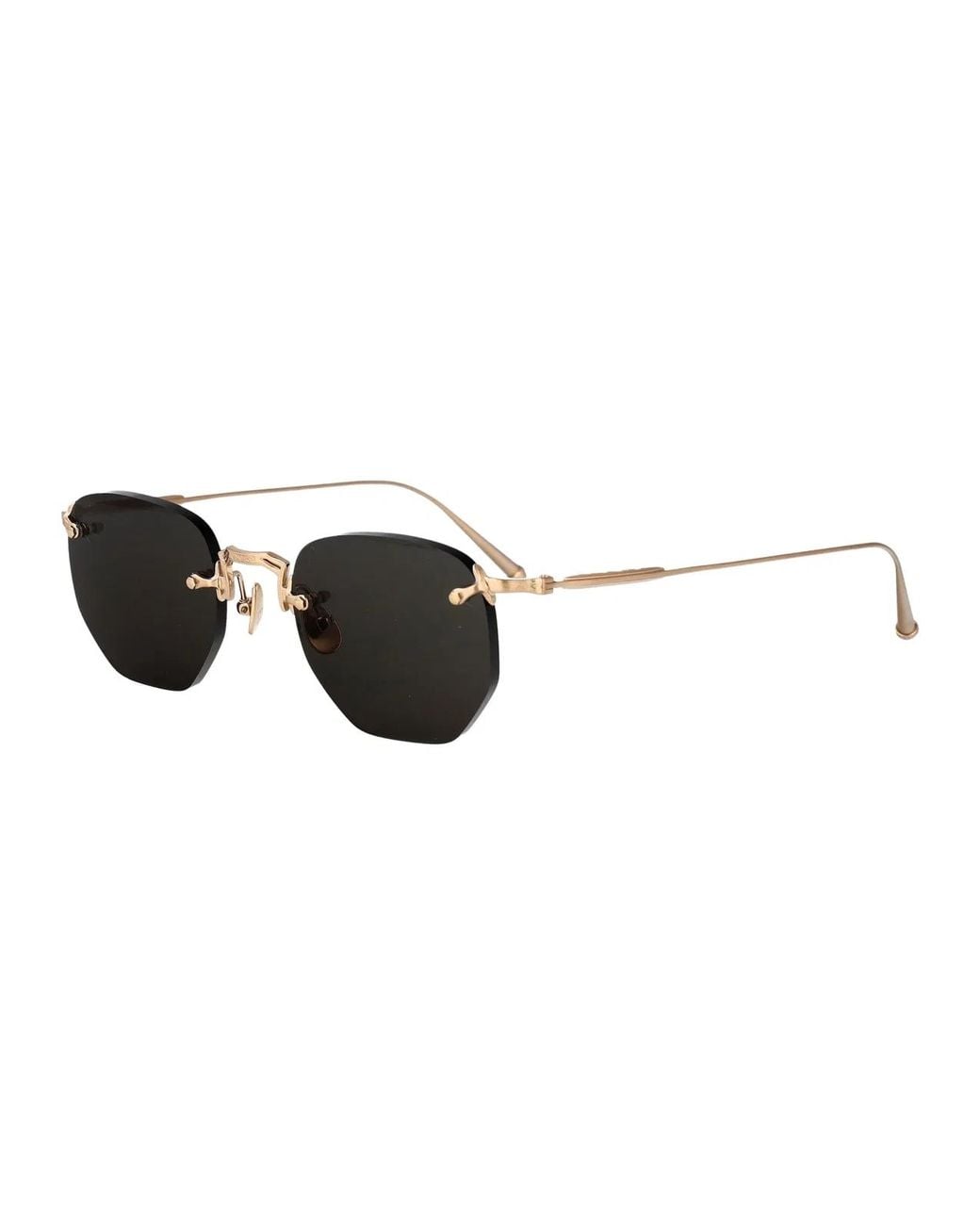 Matsuda Gray Brushed Metal Sunglasses