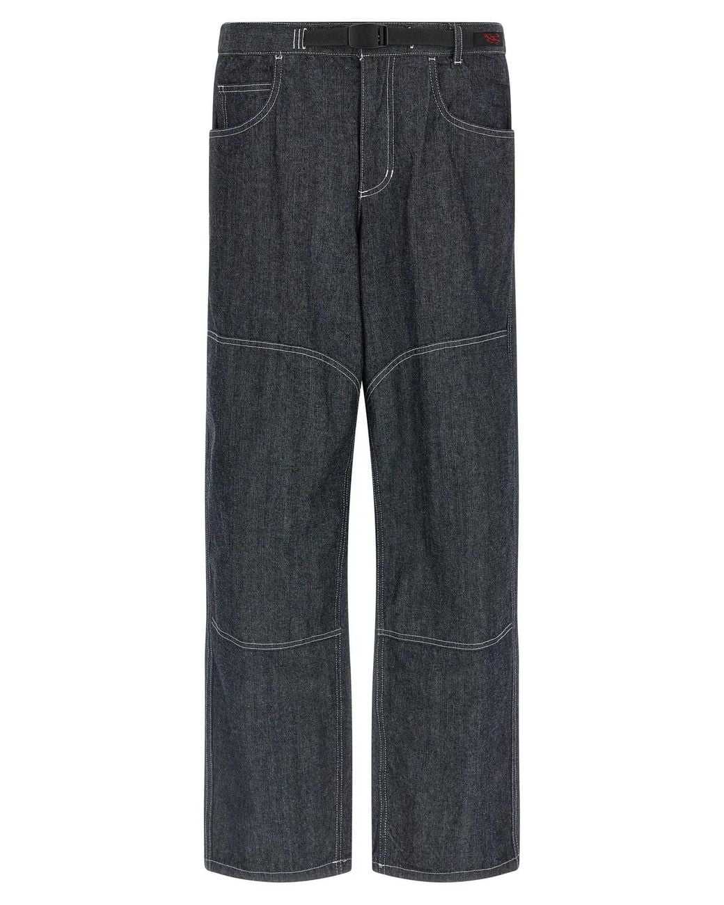 Gramicci Gray 'Japanese Chambray Double Knee' Jeans for men