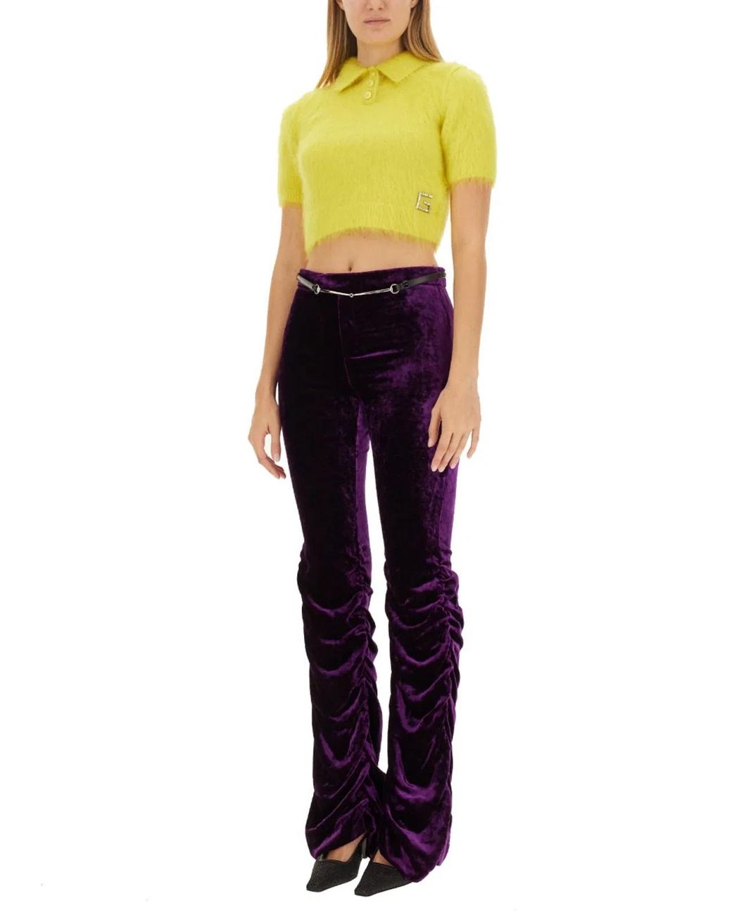 Gucci Blue Skinny Flat Front Pants