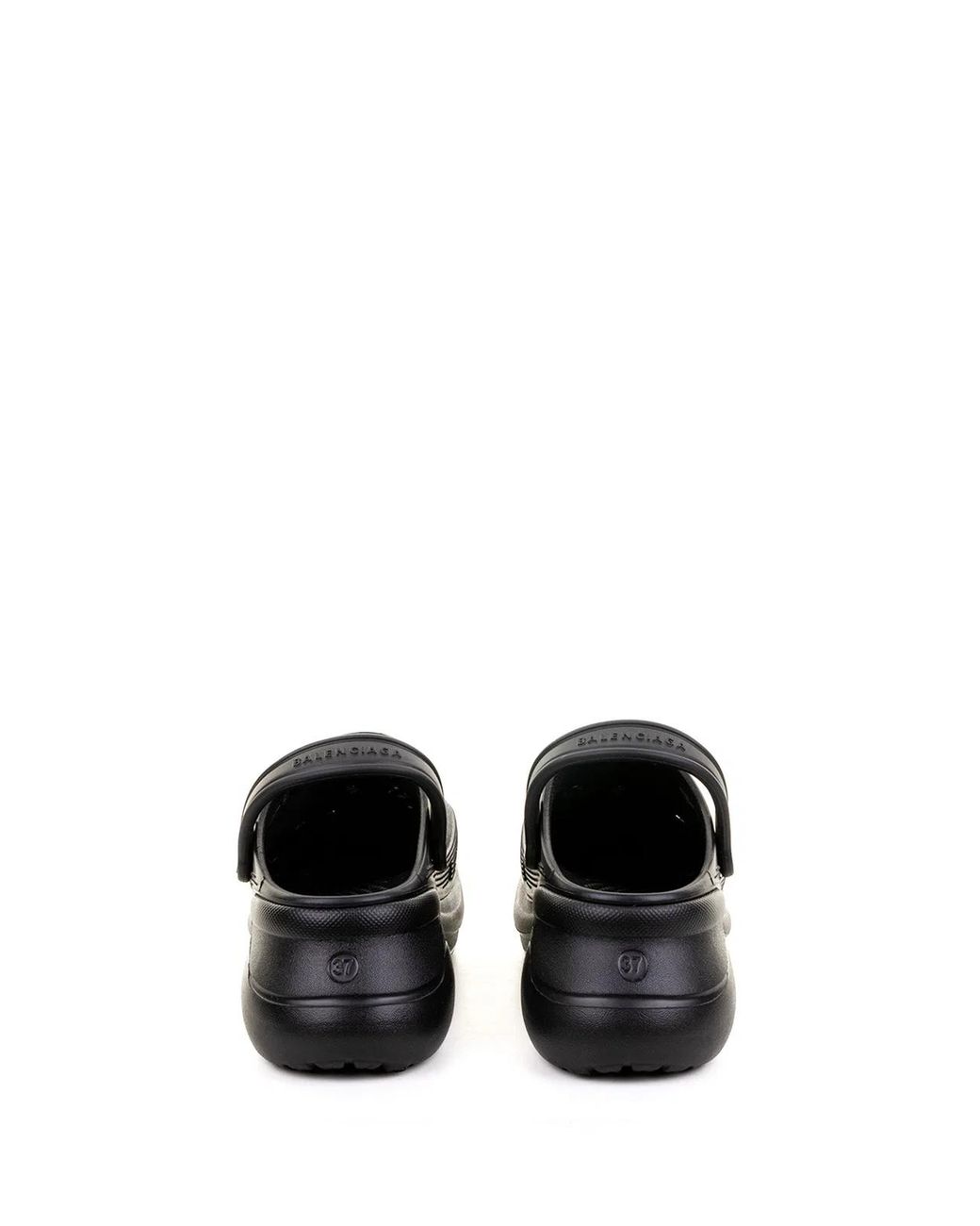 Balenciaga Black X Crocs Jibbitz Platform Mules
