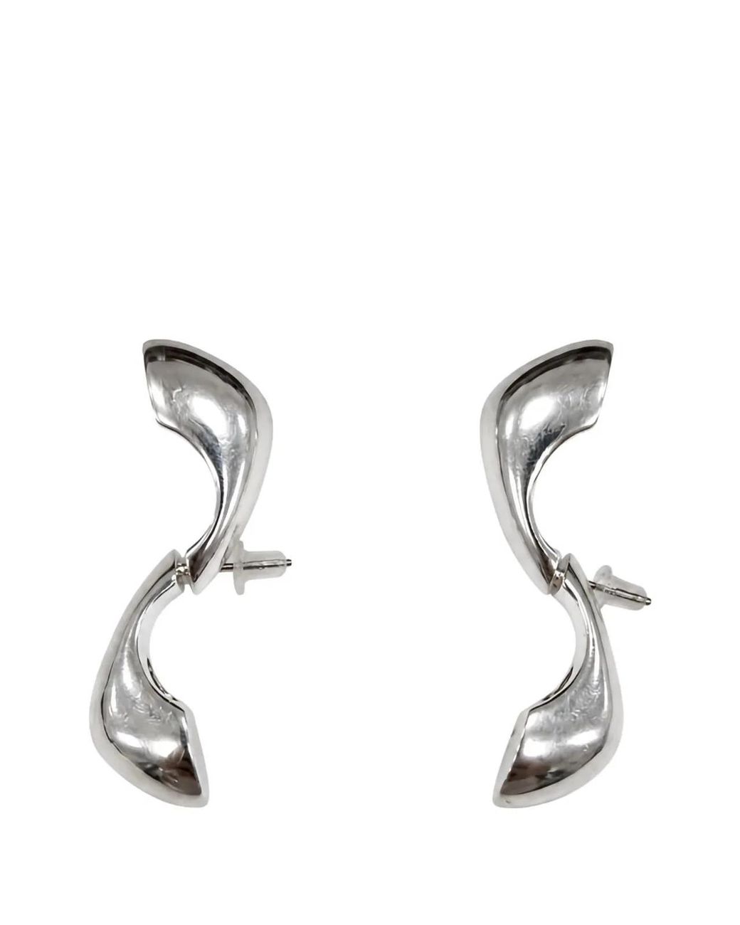 Soeur Black Polished Drop Engraved Bijoux