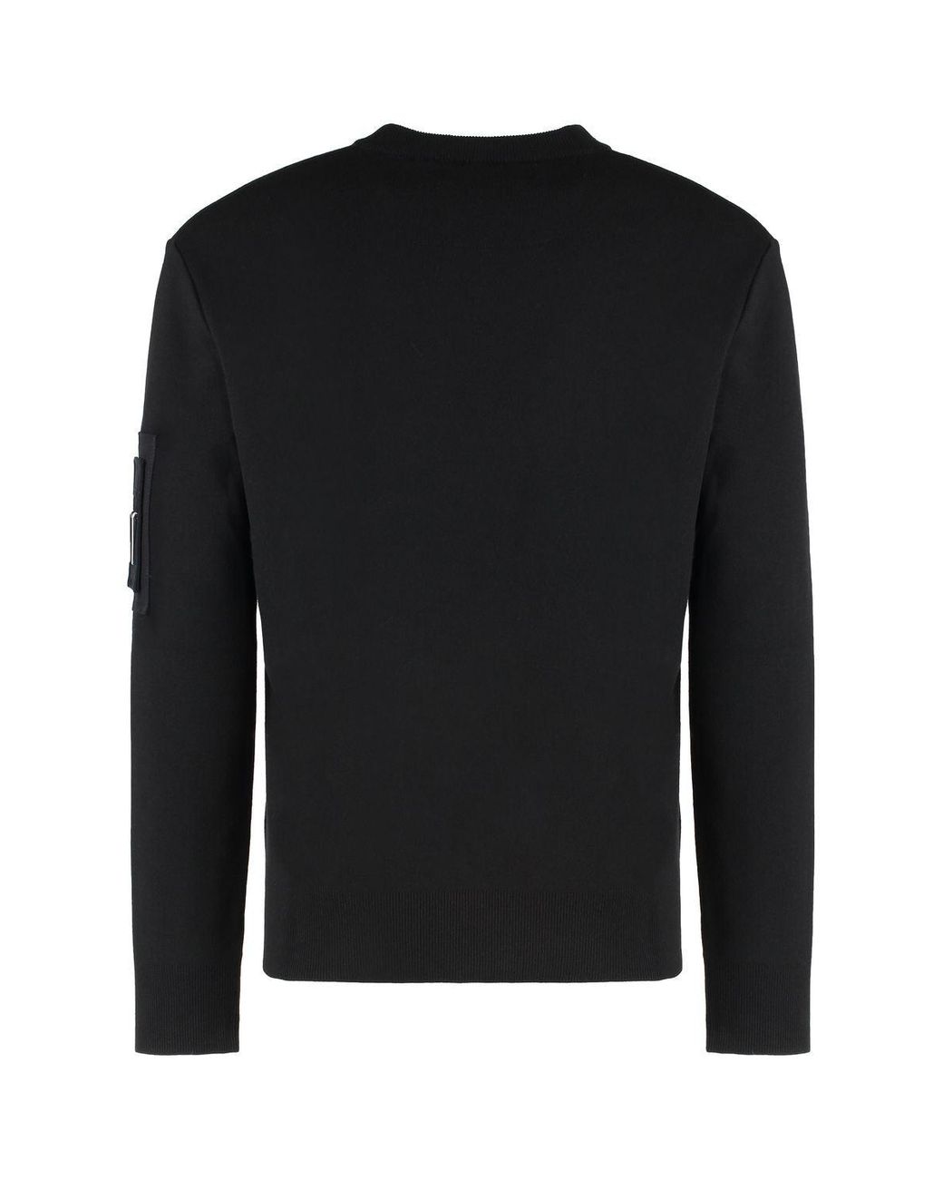 Givenchy Black Crew-Neck Wool Sweater for men