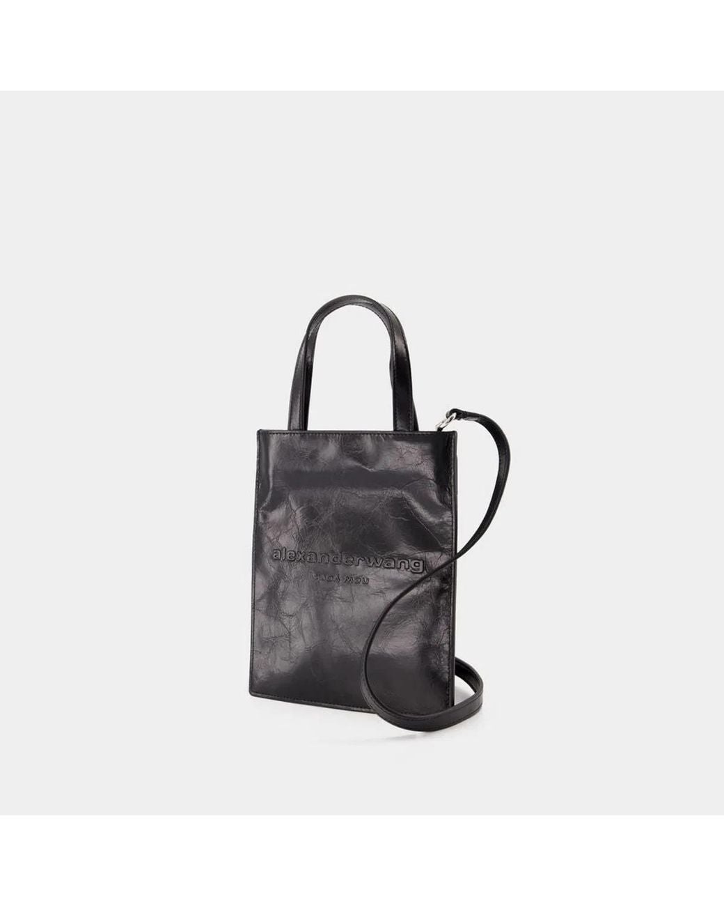 Alexander Wang Black Mini Pinch Small Shopping Handbag