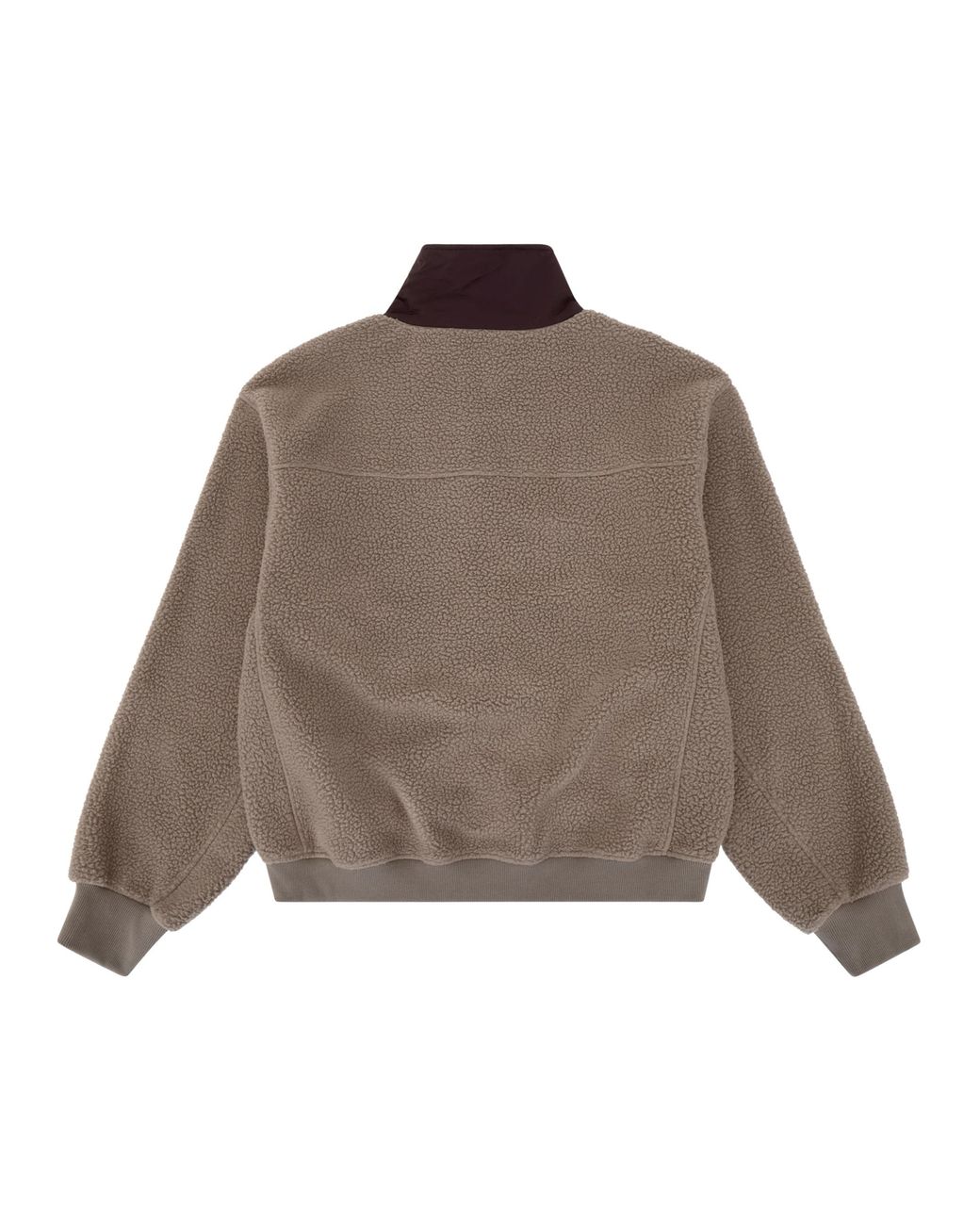 Entire studios Brown System Half Zip Fleece Onyx for men