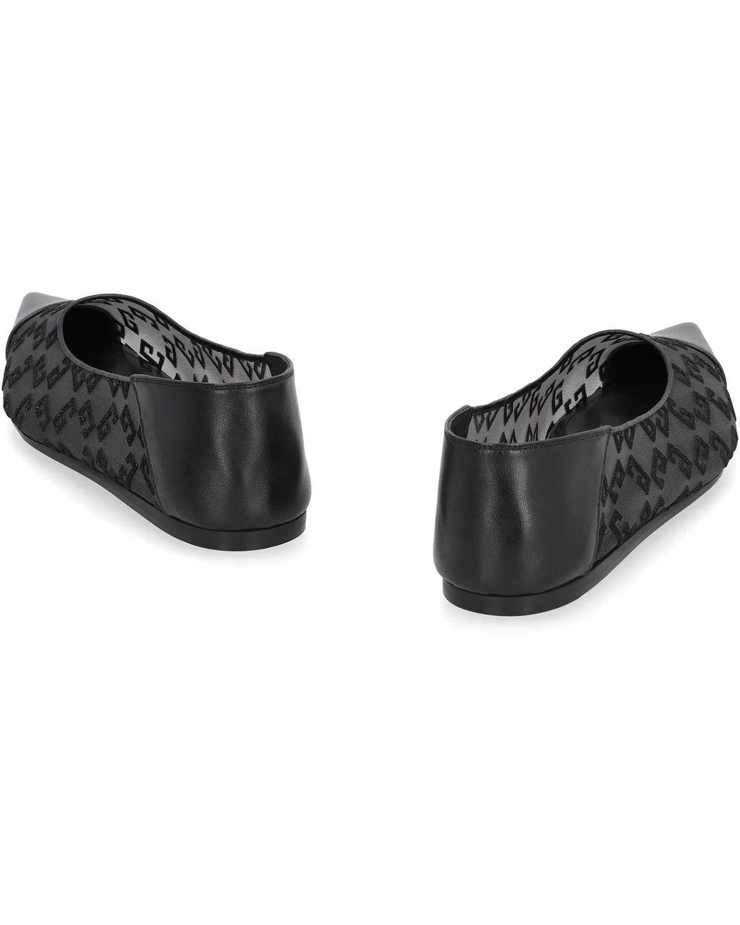 Givenchy Black 4G Pointy-Toe Ballet Flats