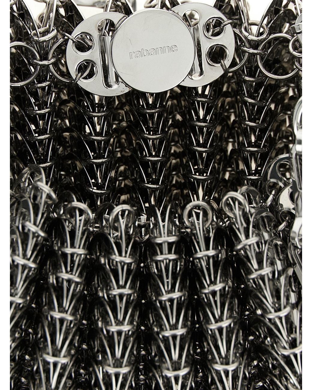 Rabanne White 'Chainmail' Shoulder Bag