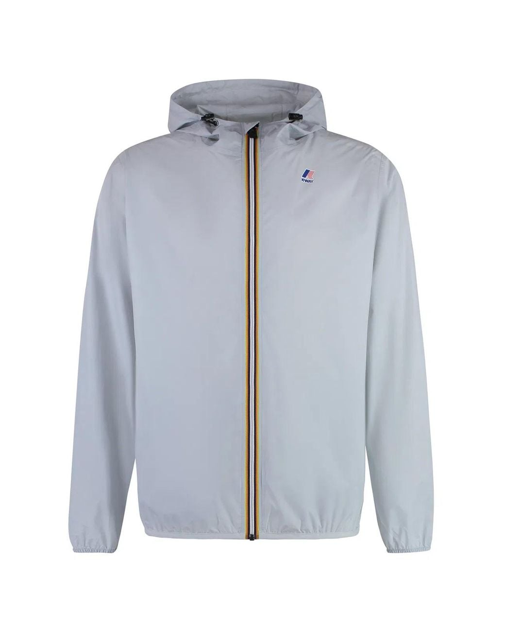 K-Way Blue Le Vrai 3.0 Claude Hooded Nylon Jacket for men