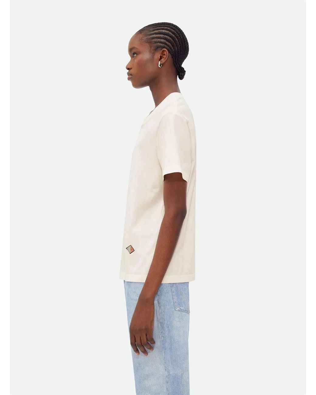 Bottega Veneta White Light Jersey T Shirt