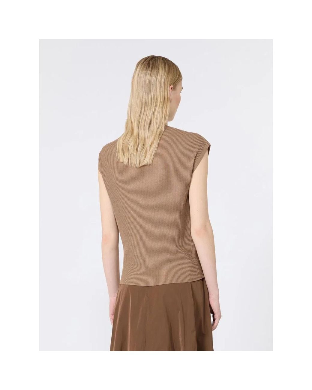 Max Mara Brown Max Mara Smmbacca Waistcoat