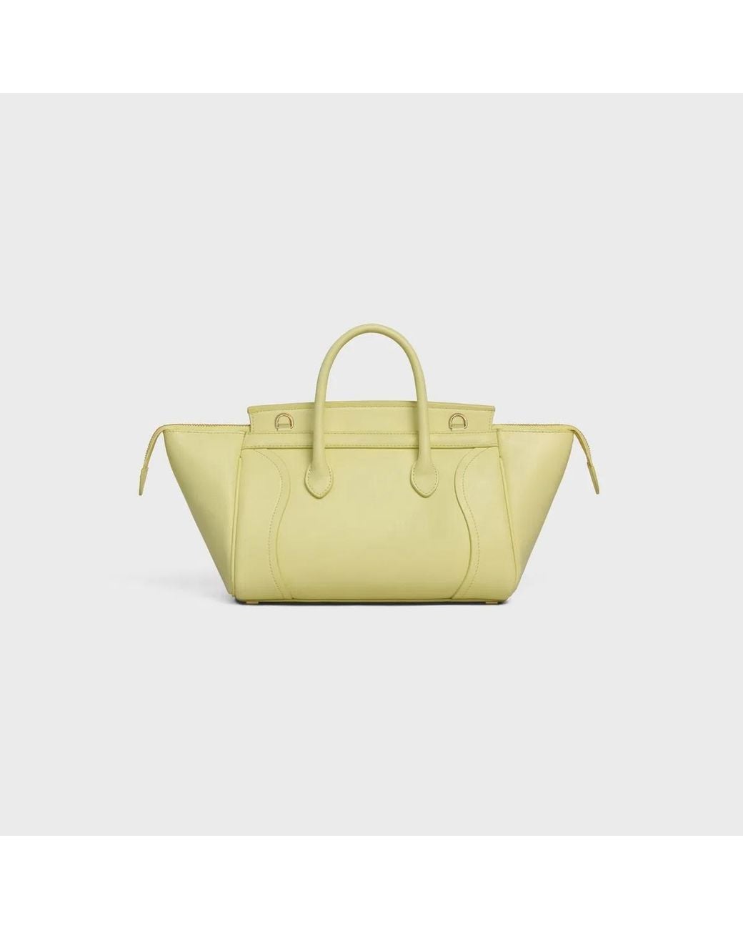 Céline Yellow Small Luggage Tote Bag