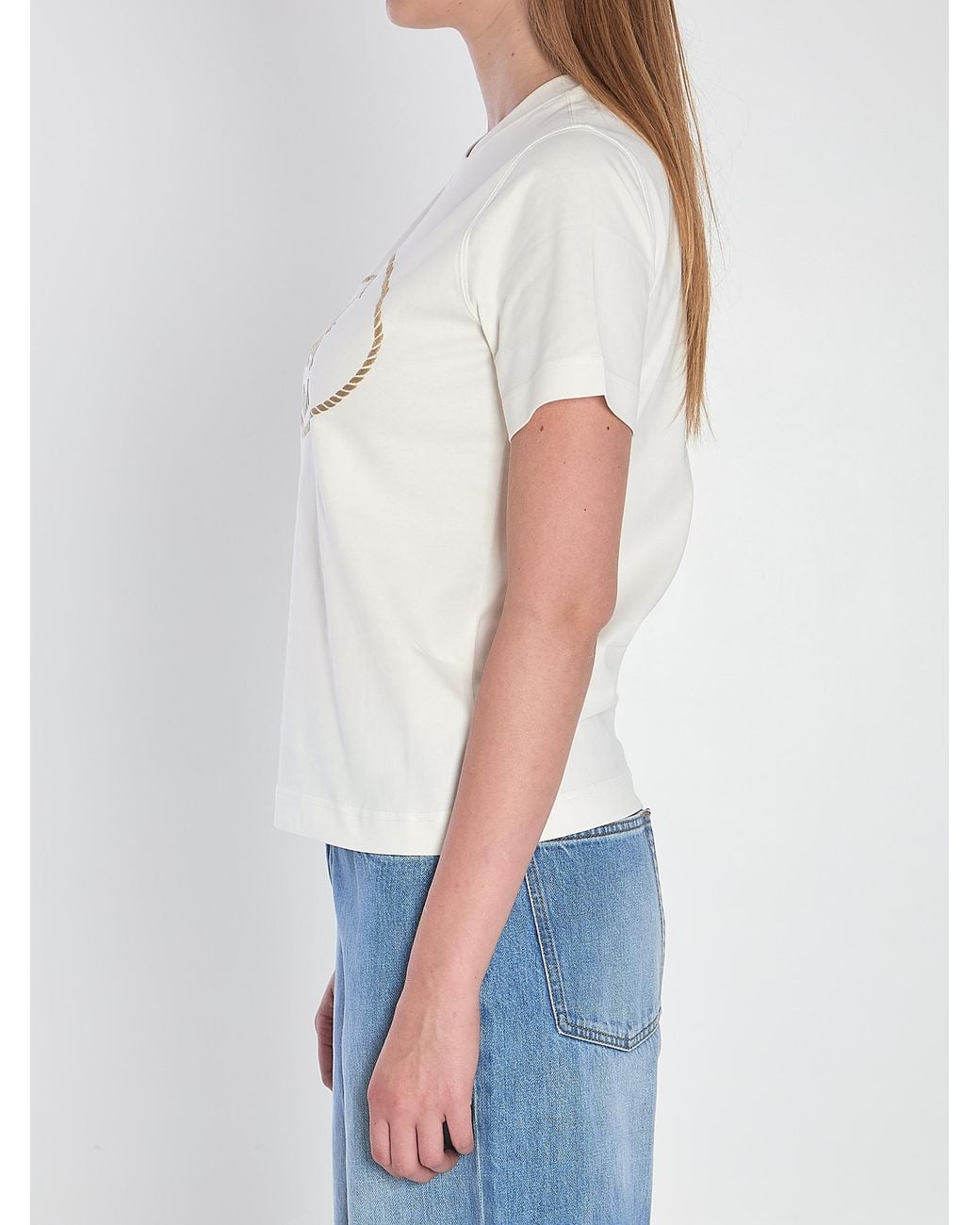 Burberry White Cotton T-Shirt