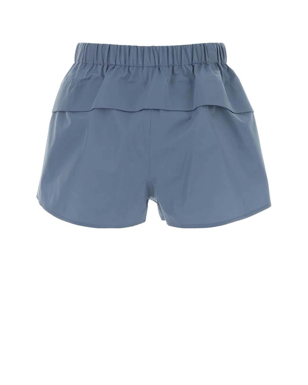 Prada Blue Cerulean Canvas Shorts