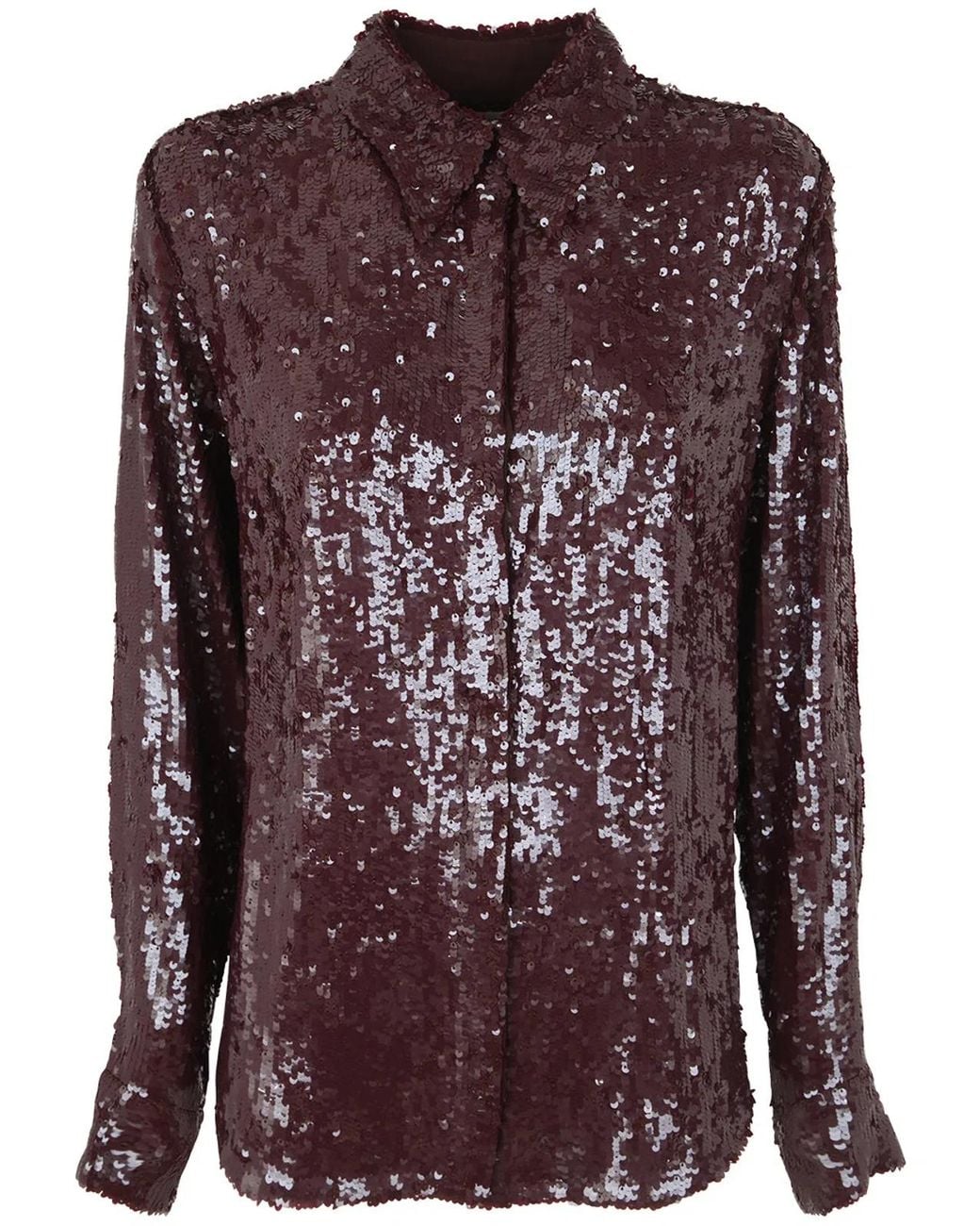 Dries Van Noten Purple 01630 Chowy Emb 7351 Shirt