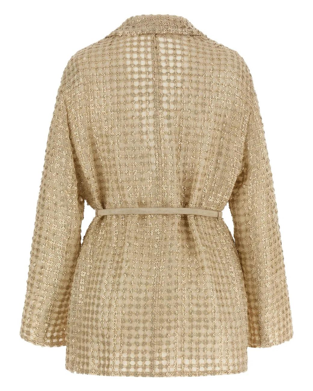 Brunello Cucinelli Natural Silk Blazer Clothing