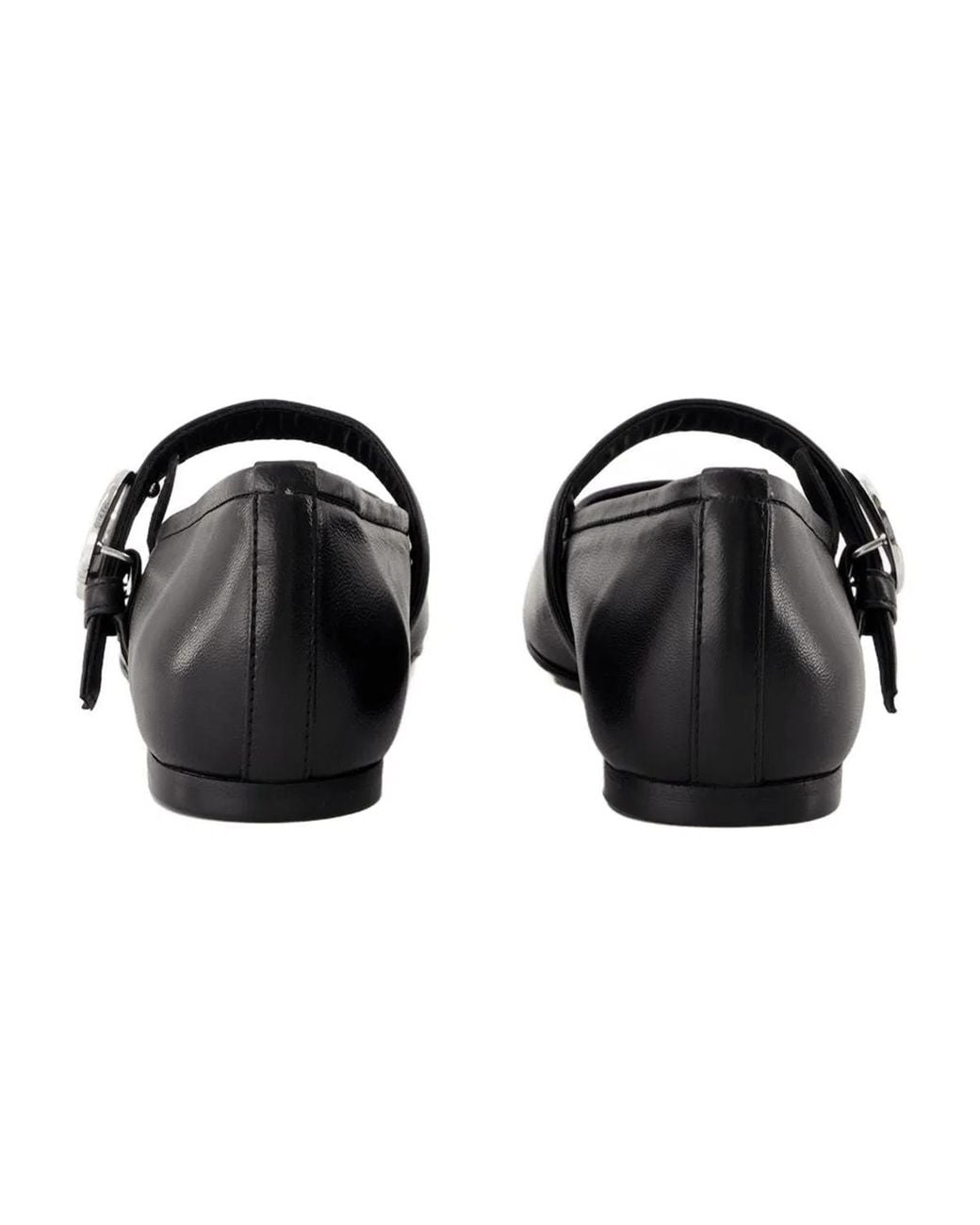 Coperni Black Belt Ballerinas
