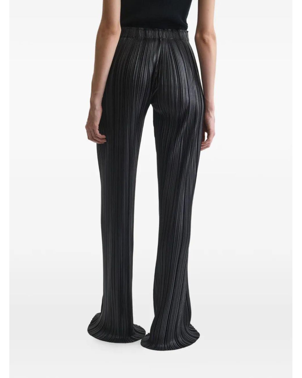 Phoebe Philo Black Razor Pleated Pants