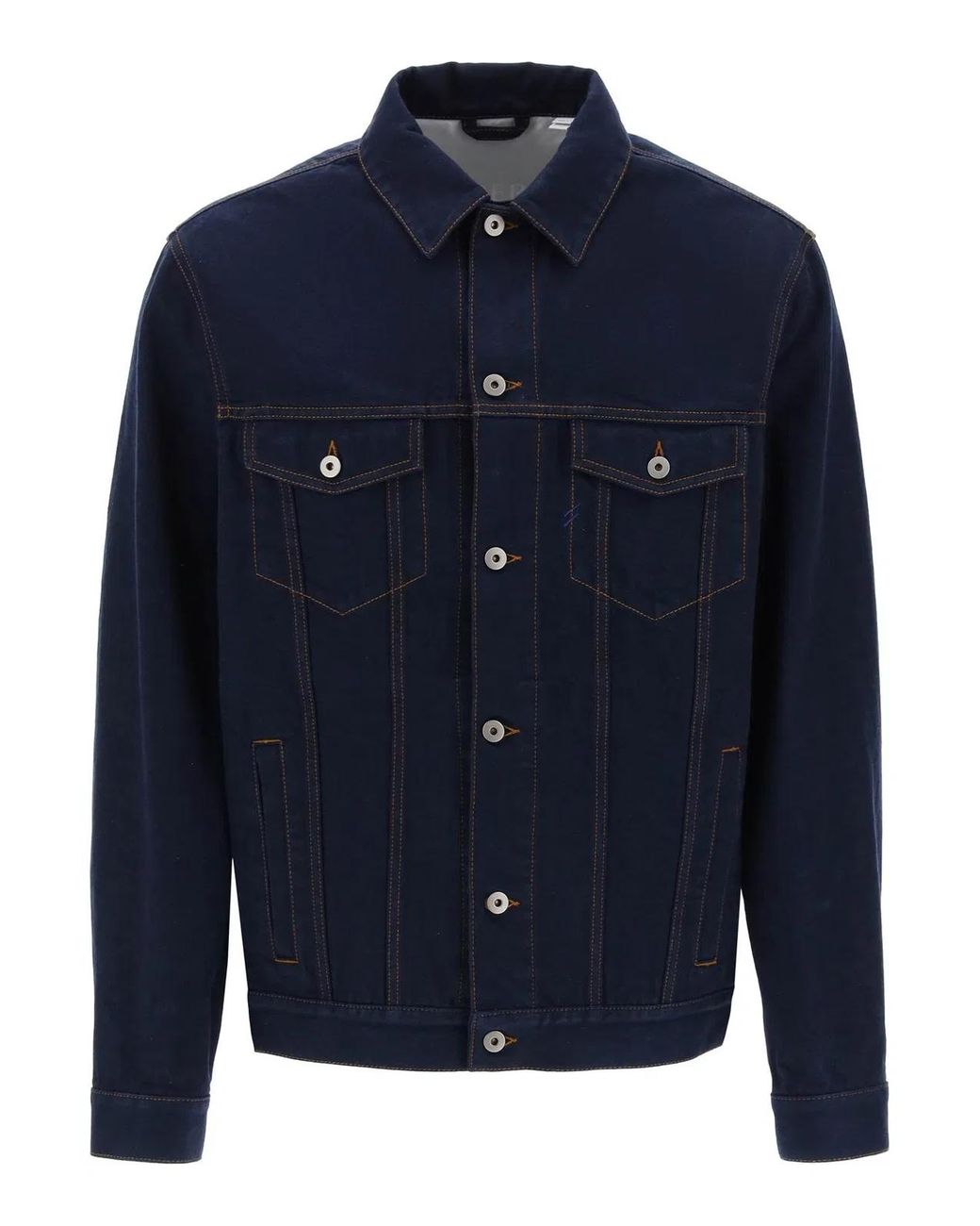 Burberry Blue Japanese Denim Jacket For /W for men