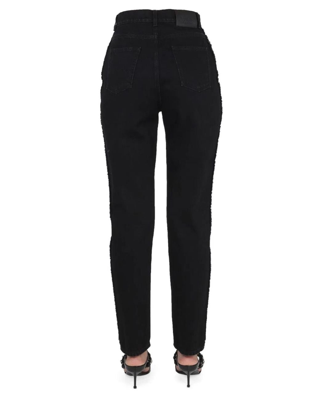 McQueen Black Boyfriend Jeans